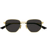 Bottega Veneta Okulary Przeciwsłoneczne BV1301S 001 Złoto/Szary Unisex