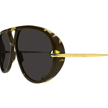 Bottega Veneta Occhiali da Sole BV1273S 005 Drop Aviator Havana/Grigio Scuro Unisex 3
