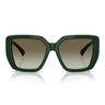 Burberry Occhiali da Sole BE4471 42038E Verde Marrone Sfumato Donna