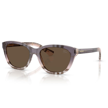 Burberry Occhiali da Sole BE4486 422073 Check Gradient Rose/Marrone Donna