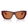Burberry Occhiali da Sole BE4492 411973 Bordeaux Marrone Donna