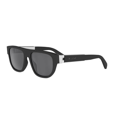 Bvlgari Aluminium Nero Opaco Rettangolare Occhiali da Sole
