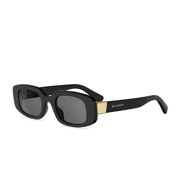 Bvlgari Tubogas Schwarz Rechteckig Sonnenbrille