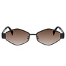 Celine Metal Triomphe Nero Geometrico Occhiali da Sole