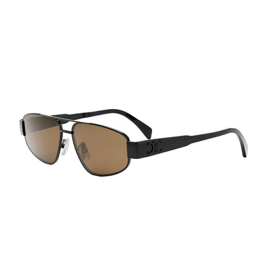 Celine Sunglasses CL40281U 01E Black/Brown Unisex 2