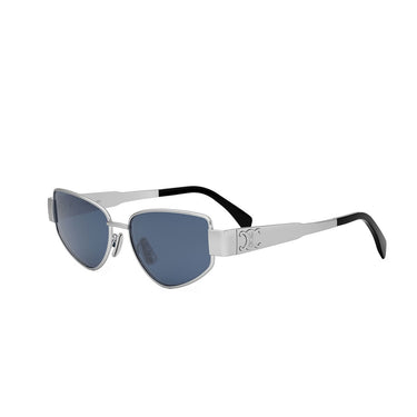 Celine Occhiali da Sole CL40293U 16V Triomphe Argento/Blu Unisex 2