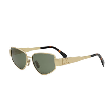 Celine Occhiali da Sole CL40293U 30N Triomphe Oro/Verde Unisex 2