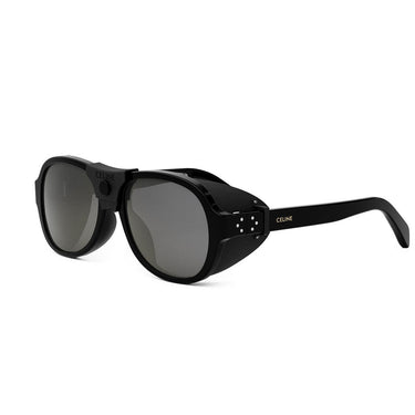 Celine Occhiali da Sole CL40301U 01C Apres Ski Capsule Nero/Grigio Specchio Unisex 2