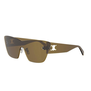 Celine Sundown Shade Marrone Mask Occhiali da Sole