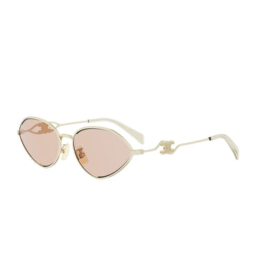 Celine Wired Oro Ovale Occhiali da Sole