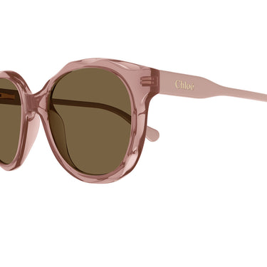 Chloé Occhiali da Sole CC0019S 002 Rosa Marrone Bambini 3
