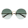 Chloé Occhiali da Sole CH0254S 003 Oro Verde Donna 