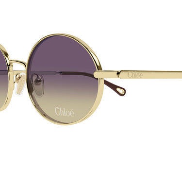Chloé Occhiali da Sole CH0326S 001 Oro Viola Donna 3