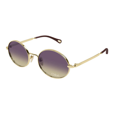Chloé Occhiali da Sole CH0326S 001 Oro Viola Donna 2