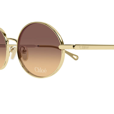 Chloé Occhiali da Sole CH0326S 004 Oro Marrone Donna 3