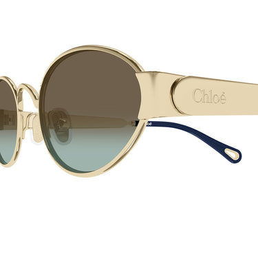 Chloé Occhiali da Sole CH0355S 003 Oro Marrone Sfumato Donna 3