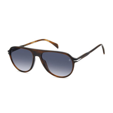 David Beckham Occhiali da Sole DB 1200 S EX408 Marrone Corno Blu Sfumato Uomo 2
