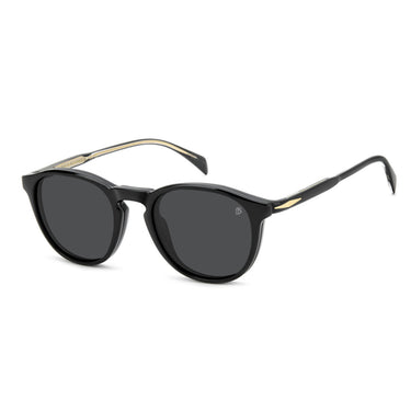 David Beckham Occhiali da Vista DB 1018 C 807M9 Nero Trasparente con Clip Polarizzata Uomo  3