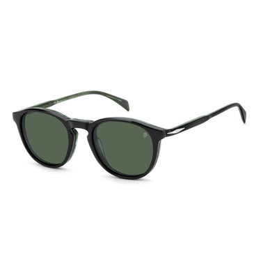 David Beckham Occhiali da Vista DB 1018 C R2HUC Nero Verde Trasparente con Clip Polarizzata Uomo  3