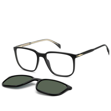 David Beckham Occhiali da Vista DB 1210/C 807UC Nero/Trasparente con Clip Polarizzata Uomo