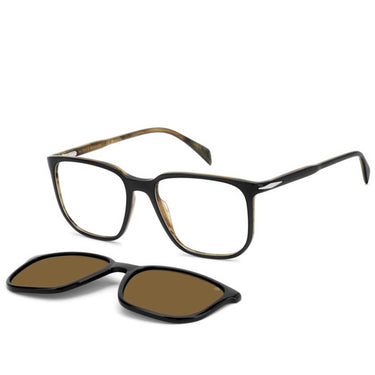 David Beckham Occhiali da Vista DB 1210/C PPO Nero Giallo/Trasparente con Clip Polarizzata Uomo 2