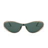 Dior FILDIOR M1U D0C0 Sunglasses Gold/Green Women