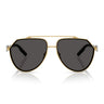 Dolce & Gabbana Okulary Przeciwsłoneczne DG2315 02 87 Złoto Ciemnoszary Męskie 1