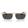 Dolce & Gabbana Occhiali da Sole DG2327 131387 Oro Argento/Grigio Scuro Uomo