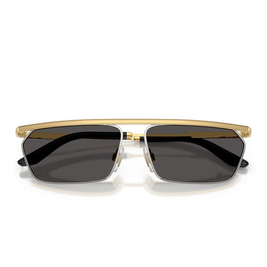 Dolce & Gabbana Occhiali da Sole DG2327 131387 Oro Argento/Grigio Scuro Uomo 4