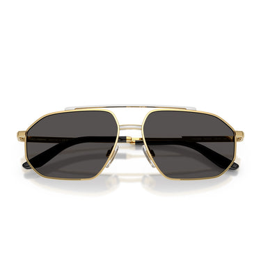 Dolce & Gabbana Occhiali da Sole DG2328 131387 Oro Argento Grigio Scuro Uomo 5