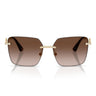 Dolce & Gabbana Occhiali da Sole DG2332B 02/13 Oro/Marrone Sfumato Donna