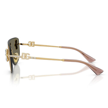Dolce & Gabbana Occhiali da Sole DG2333B 02/03 Oro/Trasparente Specchiato Giallo Donna 2