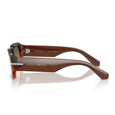 Dolce & Gabbana Occhiali da Sole DG4485 348618 Marrone Striato Sfumato Arancione Sfumato Uomo 3