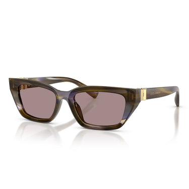Dolce & Gabbana Occhiali da Sole DG4532 3447LA Verde Oliva Striato Viola Donna 2