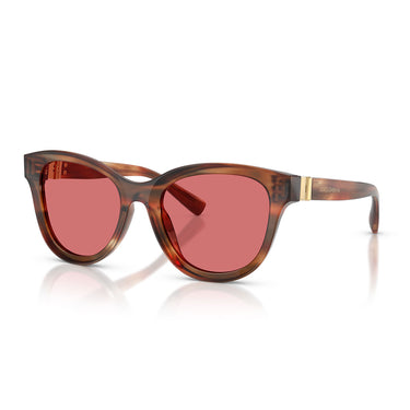 Dolce & Gabbana Occhiali da Sole DG4533 322175 Marrone Striato Rosso Donna  2