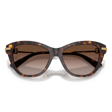 Dolce & Gabbana Occhiali da Sole DG4534 502 13 Marrone Oro Marrone Chiaro Sfumato Donna  5