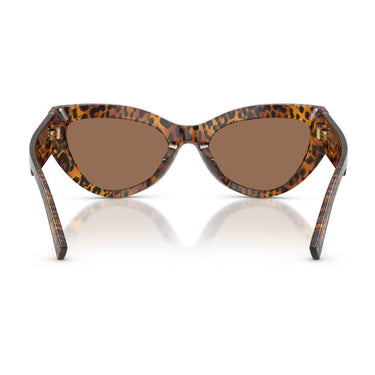 Dolce & Gabbana Occhiali da Sole DG4536 347073 x Devotion Leo Trasparente/Marrone Scuro Donna 4