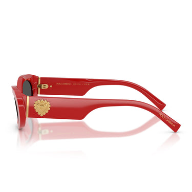 Dolce & Gabbana Occhiali da Sole DG4537 308887 x Devotion Rosso/Grigio Scuro Donna 3