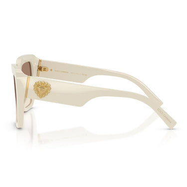Dolce & Gabbana Occhiali da Sole DG4538 331294 x Devotion Crema/Trasparente Marrone Sfumato Donna 2