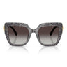Dolce & Gabbana Occhiali da Sole DG4538 34718G x Devotion Print Black Lace/Grigio Sfumato Donna