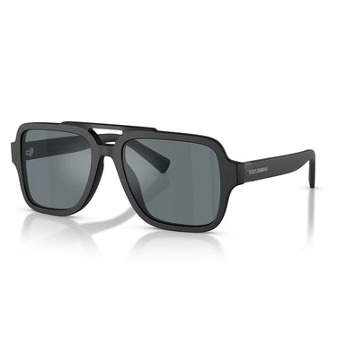 Dolce & Gabbana Occhiali da Sole DG4544 25256G Nero Opaco Grigio Nero Specchiato Uomo 2
