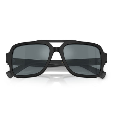 Dolce & Gabbana Occhiali da Sole DG4544 25256G Nero Opaco Grigio Nero Specchiato Uomo 5