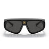Dolce & Gabbana Sunglasses DG6177 501/87 Black/Dark Gray Unisex