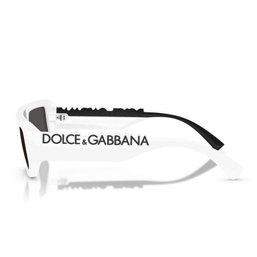 Dolce & Gabbana Occhiali da Sole DG6203 331287 Bianco Grigio Scuro Unisex 3