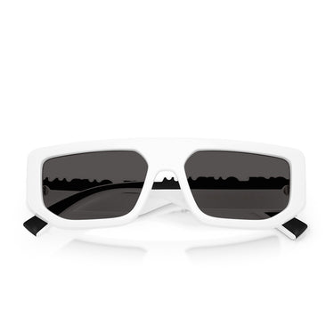 Dolce & Gabbana Occhiali da Sole DG6203 331287 Bianco Grigio Scuro Unisex 5