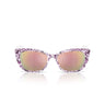 Dolce & Gabbana Sonnenbrille DX4427 34595R Viola Maiolica/Dunkelgrau Verspiegelt Rosa Kinder