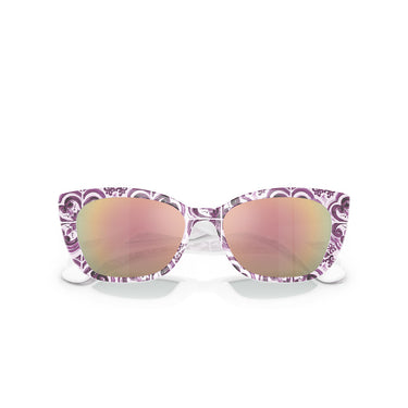 Dolce & Gabbana Gafas de Sol DX4427 34595R Violeta Maiólica/Gris Oscuro Espejado Rosa Niños 5