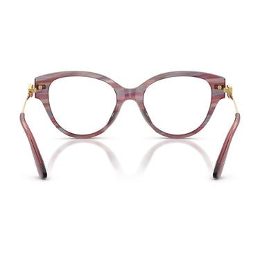 Dolce & Gabbana Occhiali da Vista DG3438 3474 Striato Viola/Trasparente Donna 