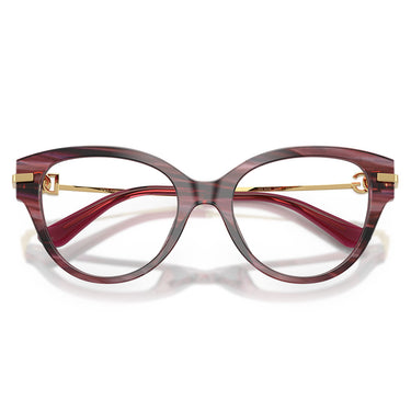 Dolce & Gabbana Occhiali da Vista DG3438 3474 Striato Viola/Trasparente Donna