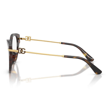 Dolce & Gabbana Occhiali da Vista DG3438 502 Marrone Trasparente Donna 3